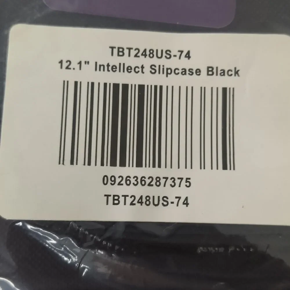 NWT Targus 12.1” Intellect Slim Slipcase Bag Black Laptop Case Organizer